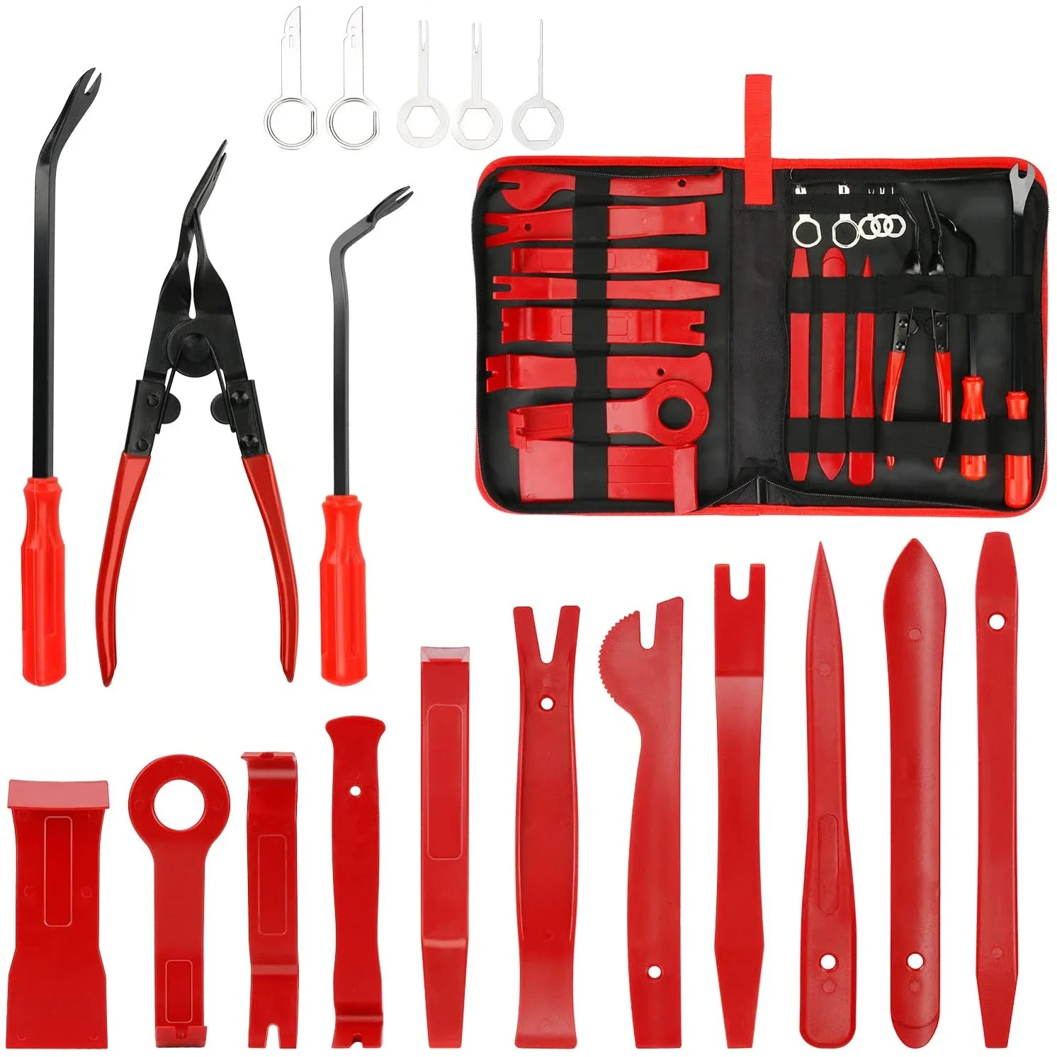 19Pcs Car Special Disassembly Tool Kit Interior Audio Removal Trim Door Panel Dashboard Hand Tool Set