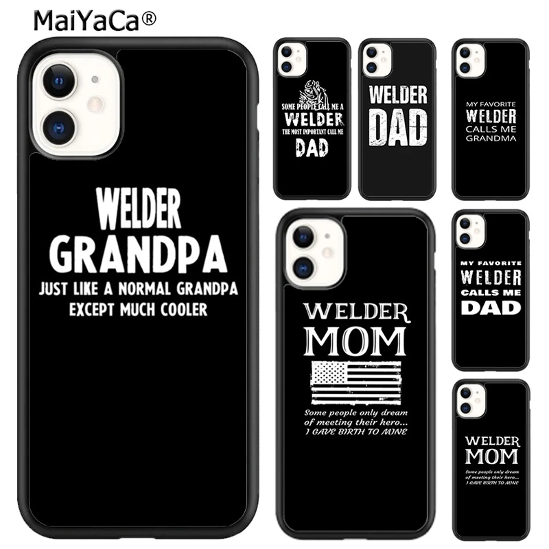 MaiYaCa The best Welder mom dad grandma ever Phone Case For iPhone 16 15 SE2020 6 7 8 plus 11 12 mini 13 14 pro max  coque