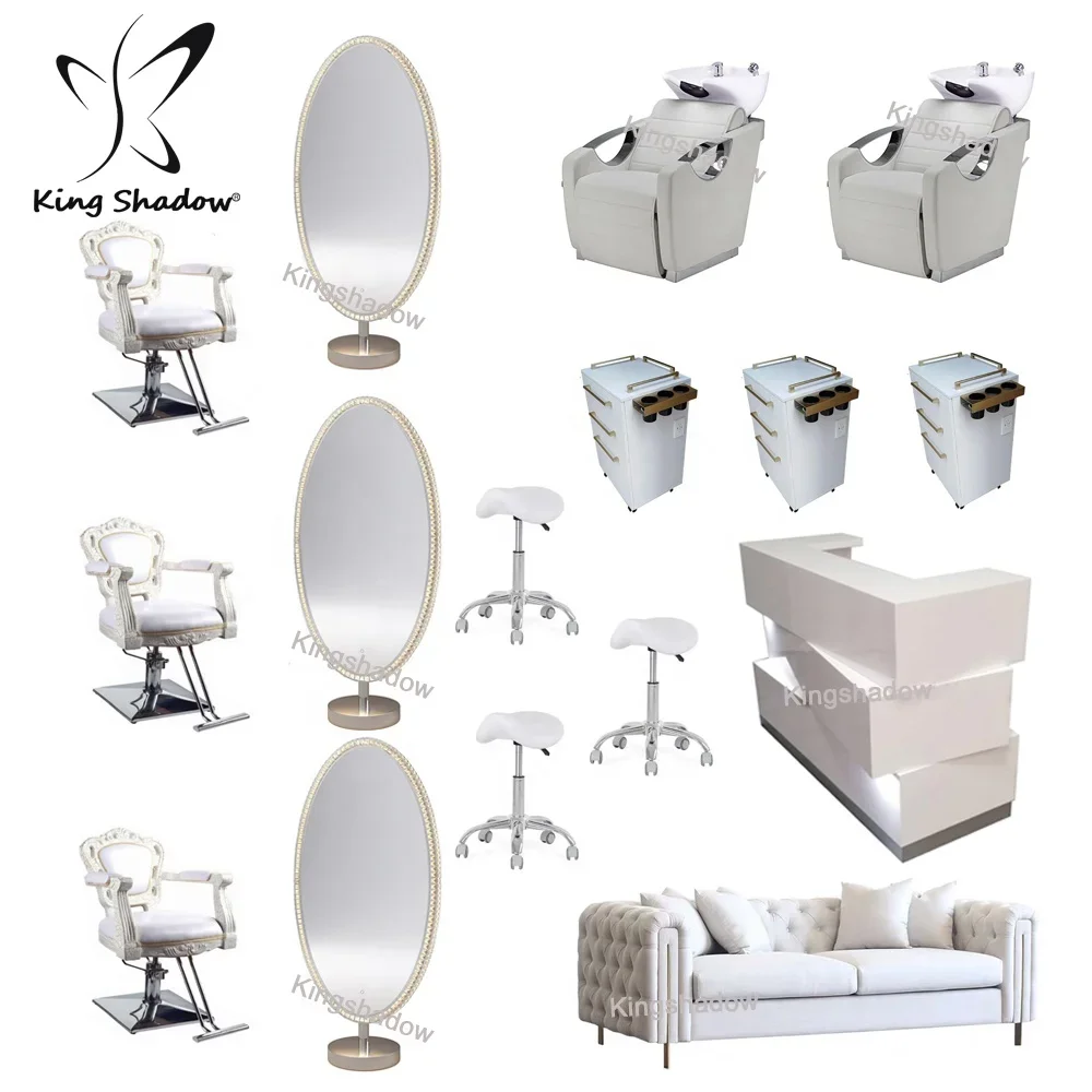 Full Set Nail Salon Furniture Manicure Table Pedicure Chair Luxury Salon Furniture