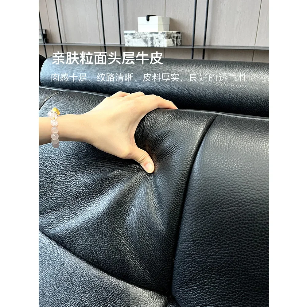 Pixel electric s ofa bed, reclining and sleeping folding dual-purpose black Lawrence leather so fa