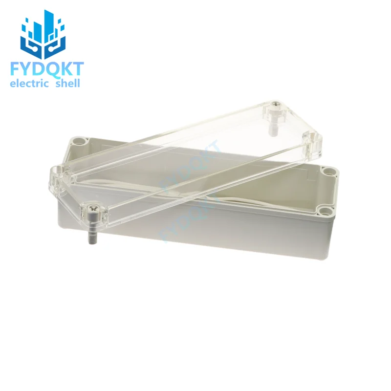 250x80x70mm ABS Plastic security power supply case transparent cover case outdoor wiring waterproof box DIY