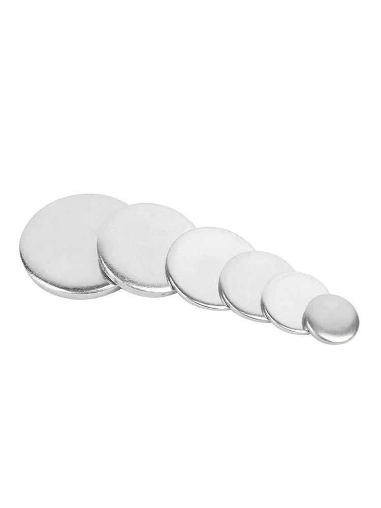 304 Stainless Steel Circular Plate Solid Round Disc Sheet Metal Flat Pad Diameter 28-80mm Thickness 1.2-5mm