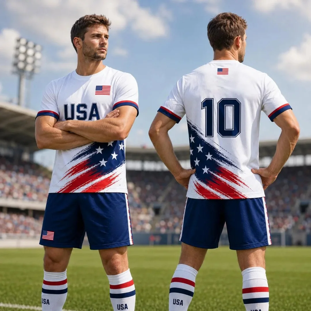 2026 USA Soccer Jersey National Team Fan Apparel fan gifts Summer Sports Men's T-Shirt Children's Clothing Tee Y2k Woman  ﻿