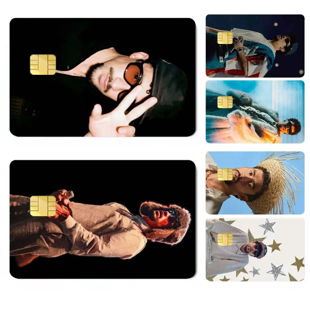 Singer-r Bad-d Bunny DTMF  Credit Card HD Stickers Premium matte film effectively prevents fingerprints and daily abrasion.