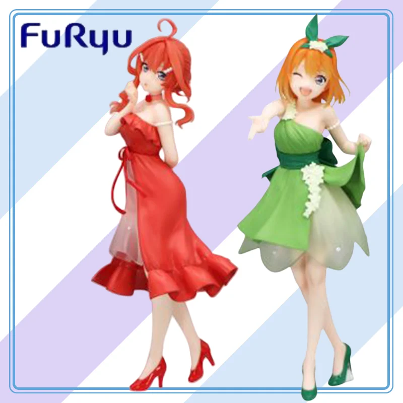 

【100%original】FuRyu Gotoubun No Hanayome∽Nakano Itsuki Trio-Try-iT Figure Pastel Dress Anime Action Figures Model Collectio Toy