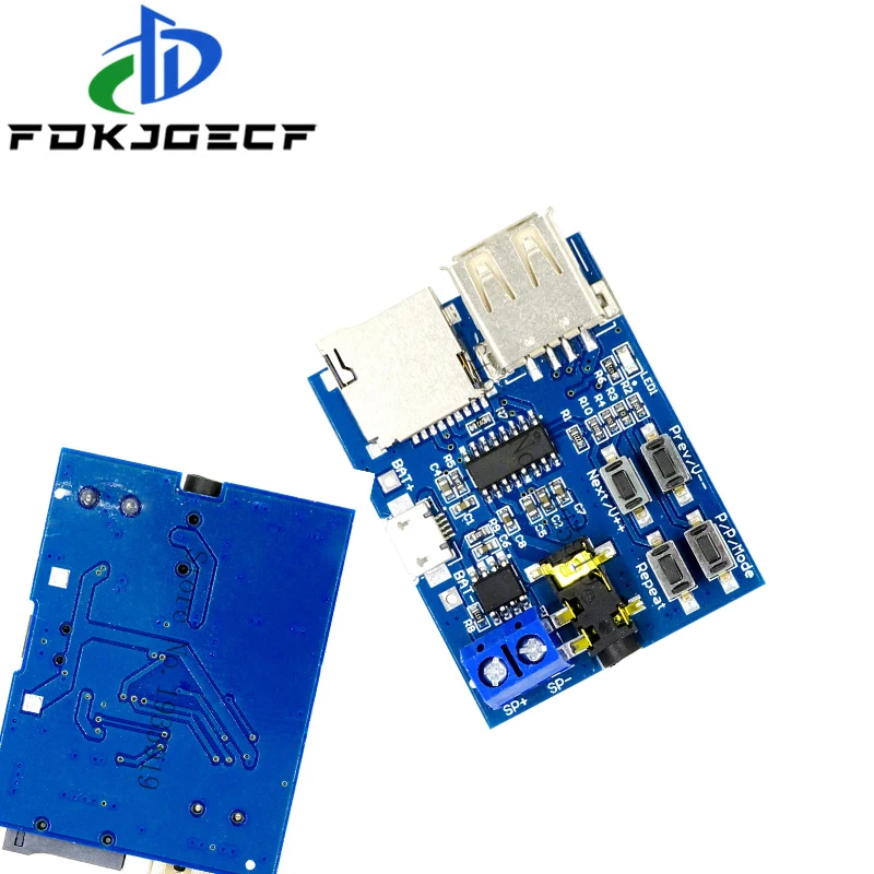 MP3 nondestructive decoder board Built-in amplifier mp3 module mp3 decoder TF card U disk decoding player