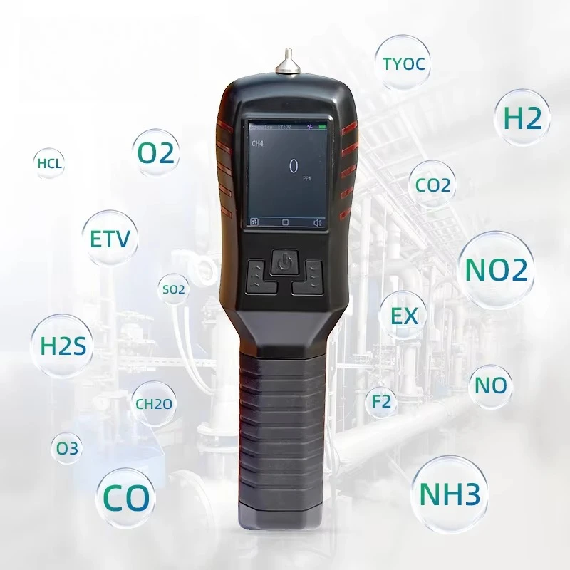 Portable VOC Detector with PID Sensor Flexible Hose Probe  Leak Alarm