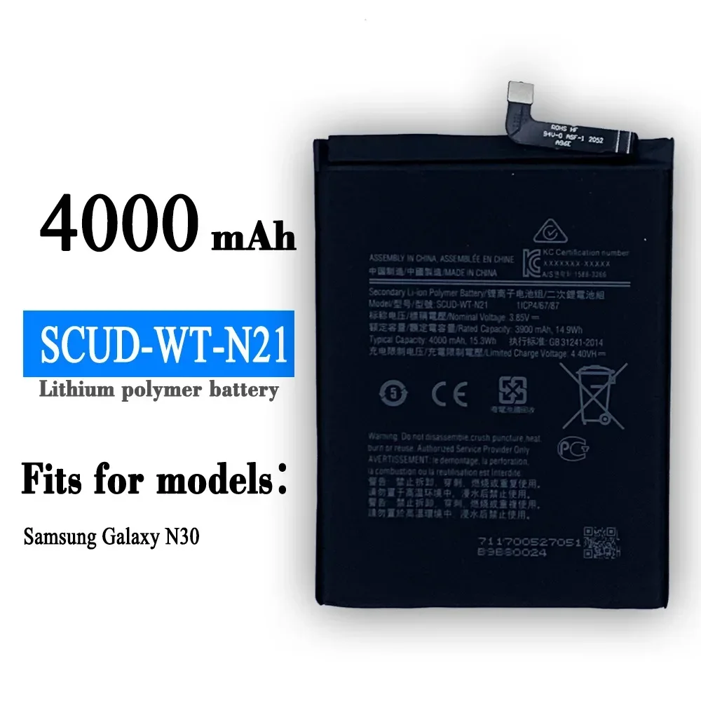 

Аккумулятор SCUD-WT-N21 4000 мАч для аккумулятора мобильного телефона Samsung Galaxy N30 N21