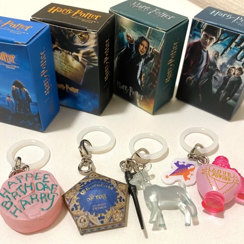 

Genuine Bandai Harry Potter Tag Pendant Gashapon Chocolate frog Action Figure Model Toys Gift Backpack Pendant Anime Collection
