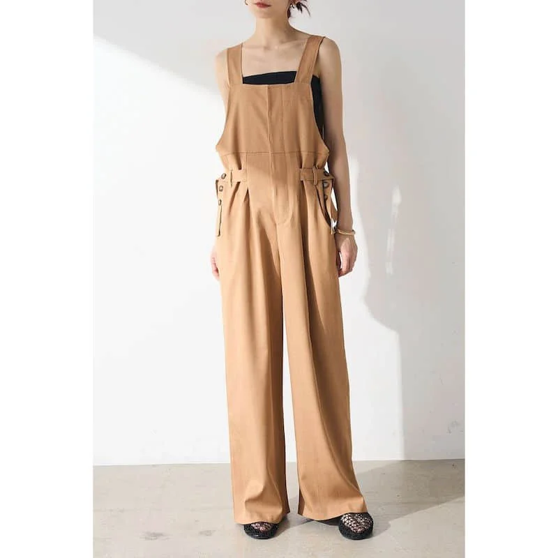 Tute da donna Abbigliamento da lavoro Senza maniche Solido Versatile Allentato Casual Completo intero Tute da donna Tute vintage da donna