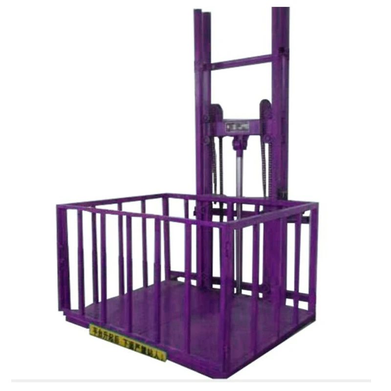 Cargo Lift 1m 3m Warehouse Hydraulic Lifting Cargo Lift Table Electric Small Mini Scissor Lifter