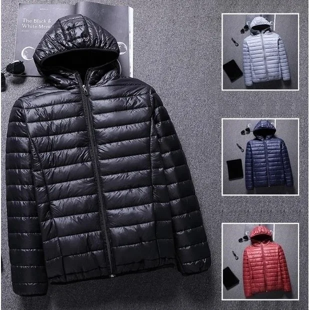 

Легкая утепленная мужская хлопковая куртка с капюшоном, теплая, для повседневной носки, молодежная, базовая модель