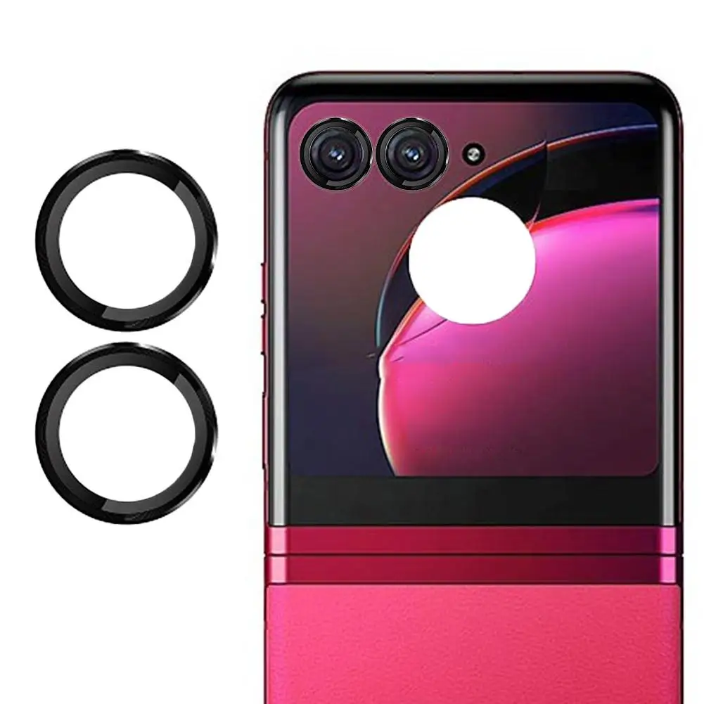 Back Camera Lens Protector For Moto Razr 40 Ultra Lens Film 9H Tempered Glass Metal Camera Lens Protector Scratch Resistant