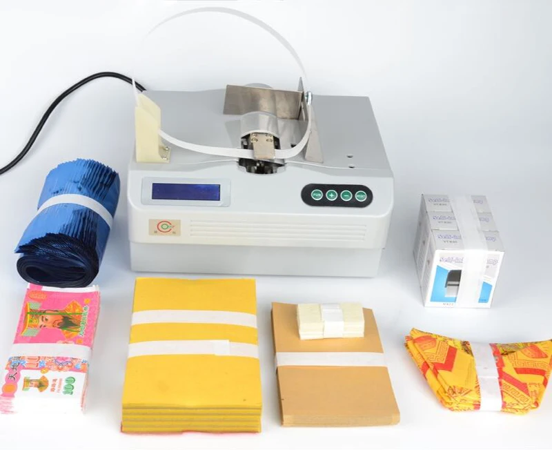 Intelligent induction Strapping machine Multipurpose Supermarket Hot Melt Paper belt Binding machine Banknote Tying machine