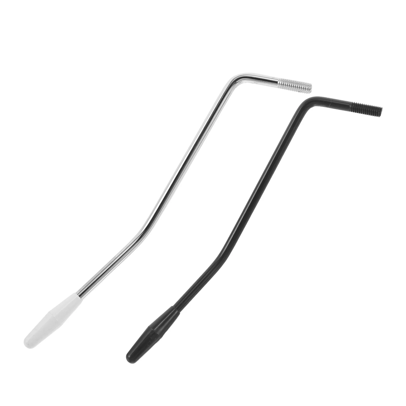 

2Pcs M6 Electric Guitar Tremolo Bar Precision Tuning Easy Setup Reliable Functionality Silver and Black Tremolo Arm
