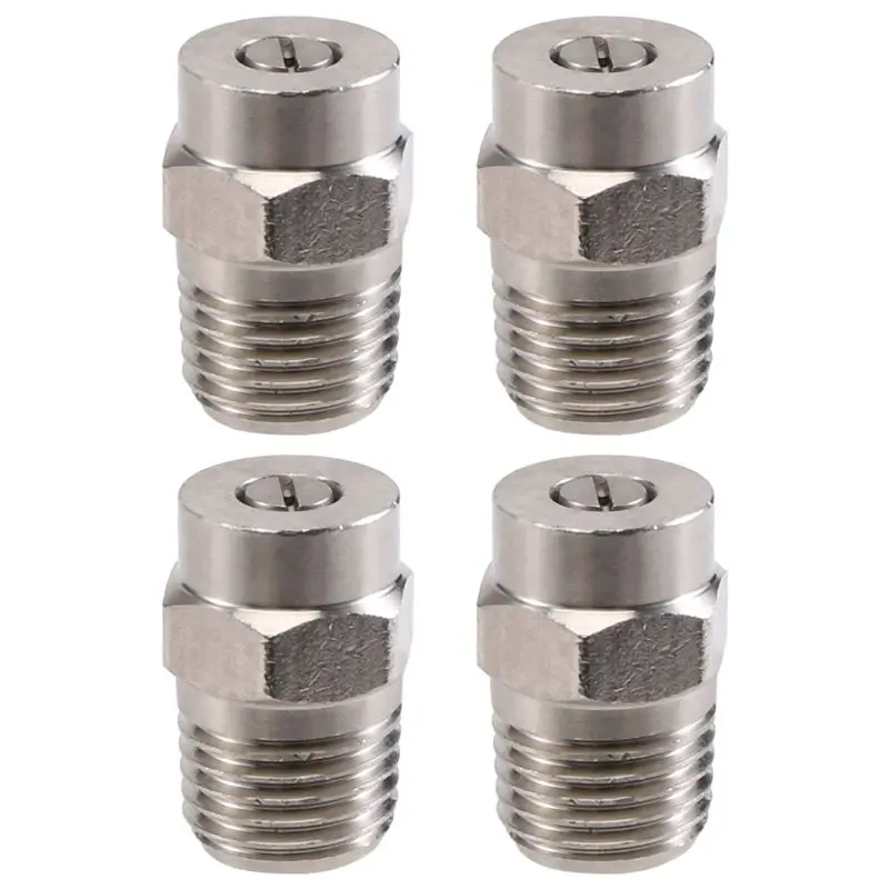 A21Q -4 Pcs Pressure Washer Surface Cleaner Nozzle Replacement Thread Type Spray Nozzle To Water Broom And Undercarriage Cleaner