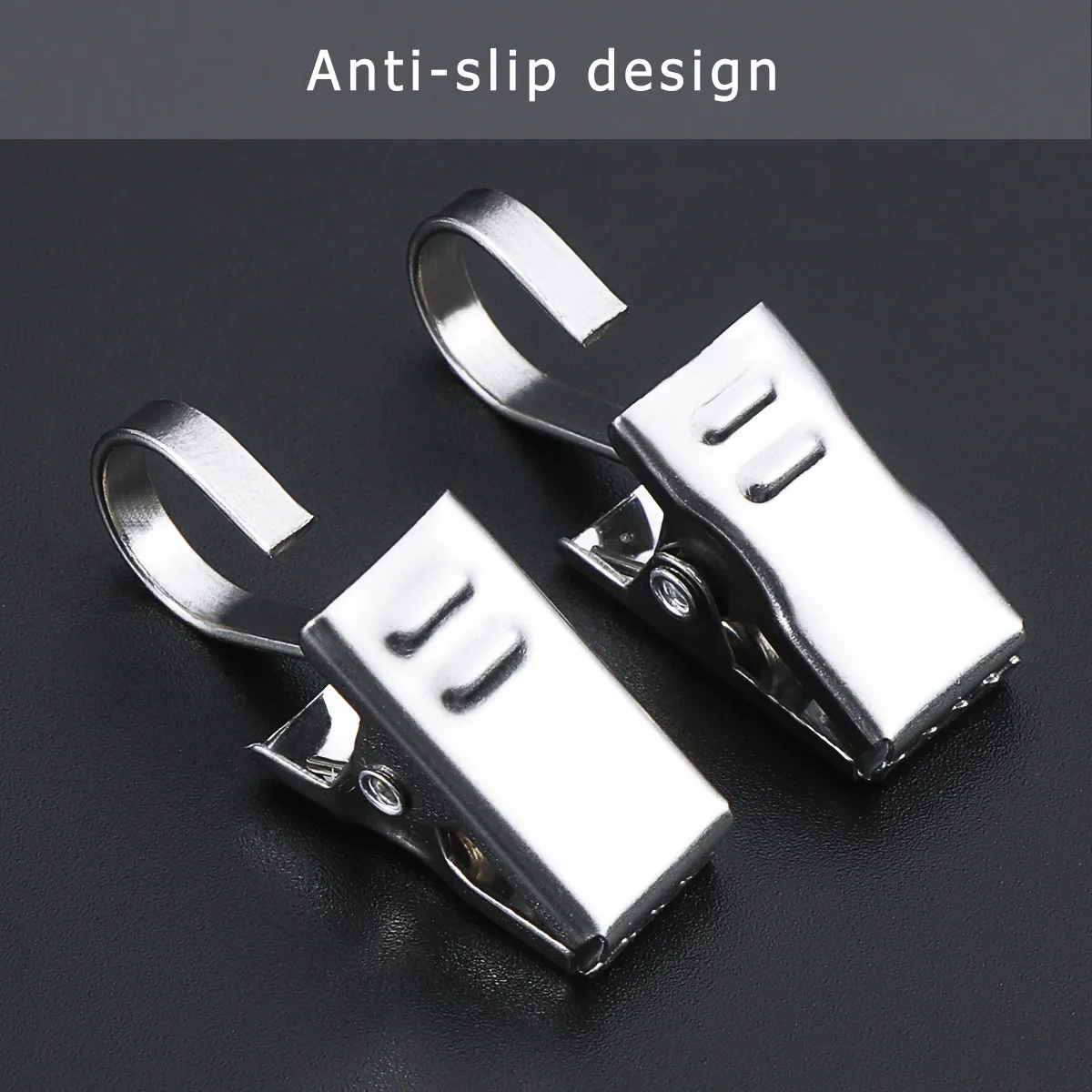 

60Pcs Stainless Steel Curtain Clips Rustproof Home Decor Multi Purpose Hanging Photos Drapes Party Lights