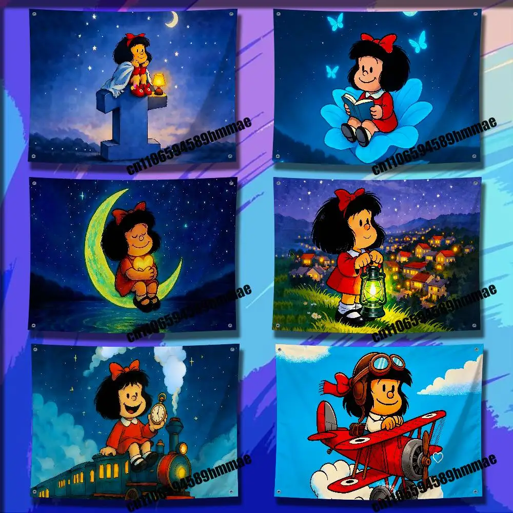 

For M-Mafalda Gift Flag 150*200cm 100*150cm 80*120cm 50*70cm Living Room Banner Wall Tapestry Cover