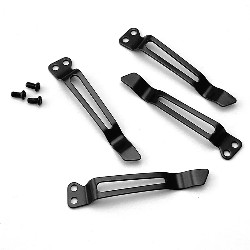 1pc DIY Folding Knife Clip 420 Stainless Steel Pocket Clips Back Clamps for Folding Knife Pocket Clip with Stainless Steel Screw