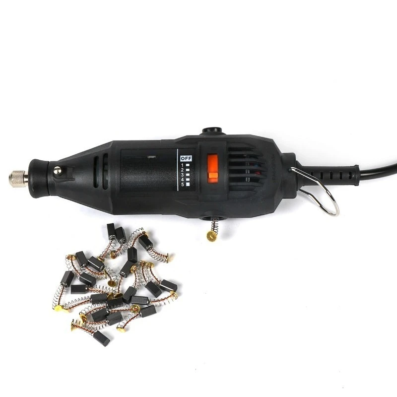 Electric grinding carbon brush 20pcs/10 pairs of 5x5x8 boutique electric angle grinder special brush accessories for power tools