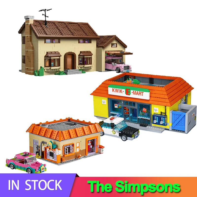 

With Light House And Kwik MOC Display E Mart Building Blocks Bricks 16004 16005 Christmas Toy Gift Compatible 71006 71016 10352