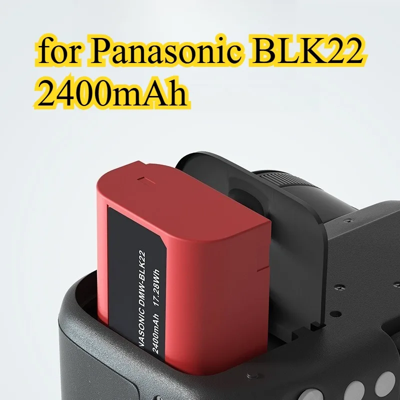 

Сменный аккумулятор емкостью 2400 мАч для Panasonic BLK22, совместимый с DC-S5 S5K S5II S5IIX GH6 GH5II GH5M2 BGH1, полностью декодированный