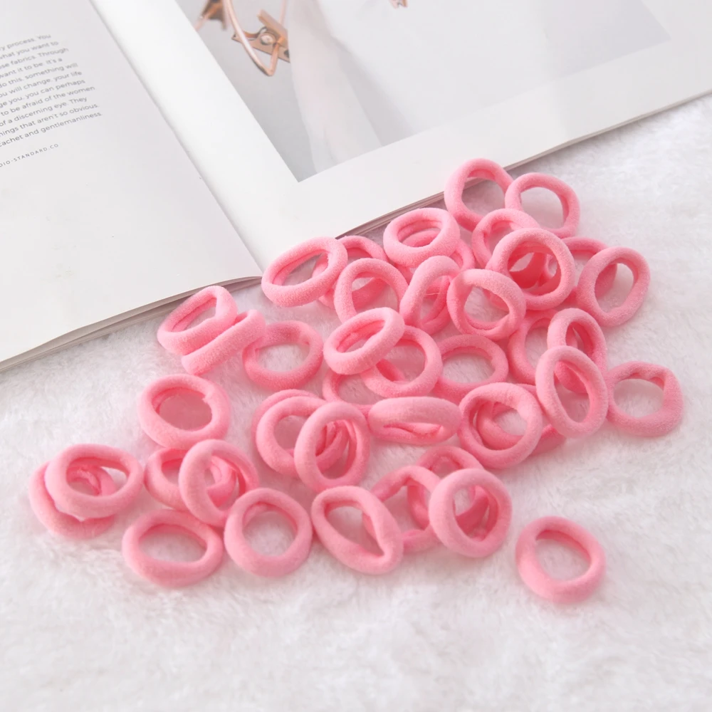 50pcs/lot 3cm kids hair rope Elastic Hair Bands Girls decorations HairBand Rubber Band children Hair Accessories headwear