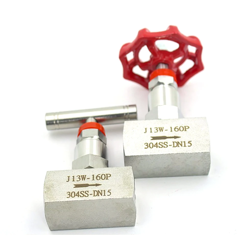 J13W-160P DN15/20/25/32 Needle Valve 304 Stainless Steel High Pressure Needle Valve 1/2
