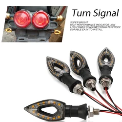 Motorcycle Turn Signal Light 12V LED Indicators Blinker Lamp For YAMAHA XT660X/S NMAX FAZER 600 MT10 MT 07 XT 125 TDM 900