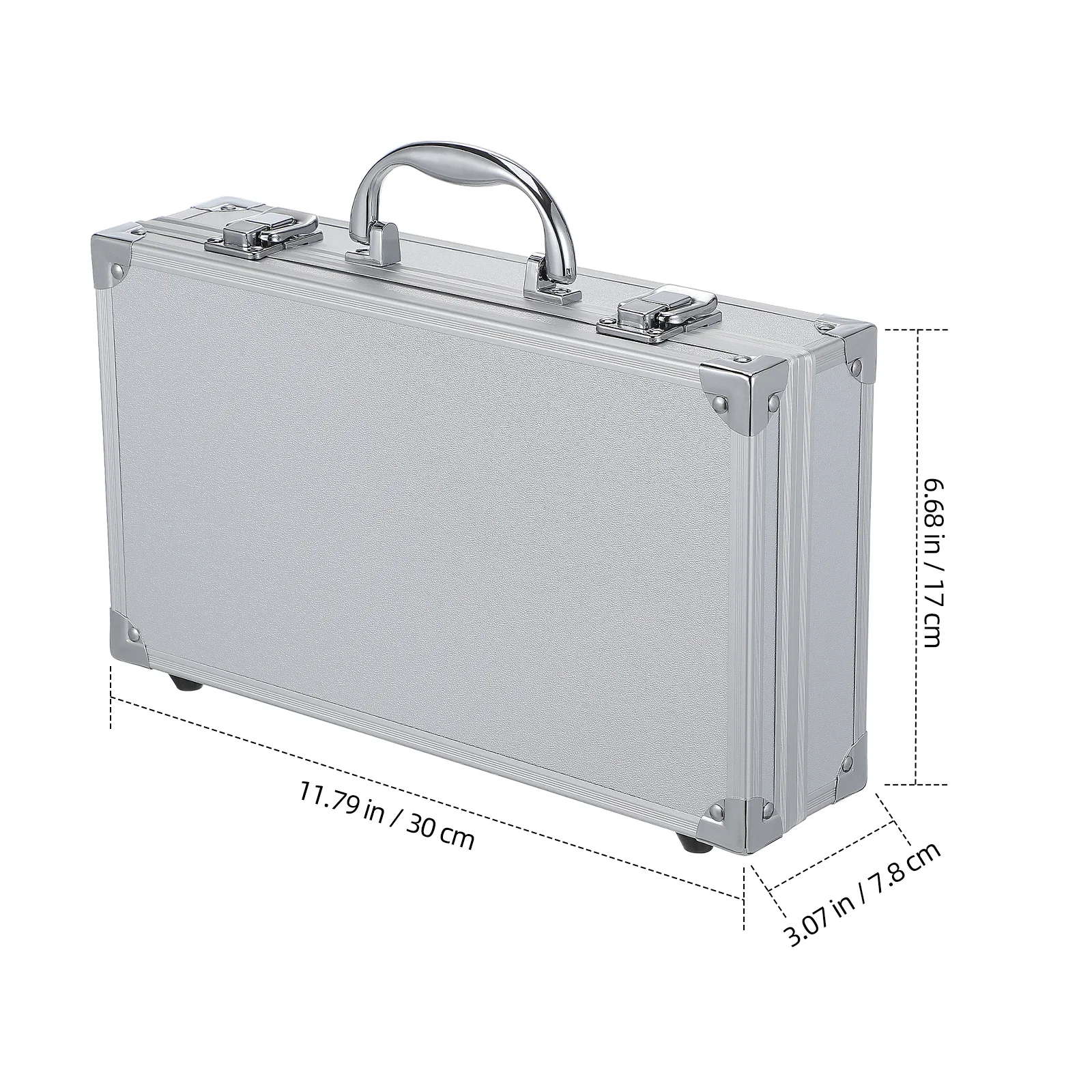 Durable Metal Tool Case Waterproof Portable First Aid Kit Box Shockproof Instrument Storage Container for Home Travel Use