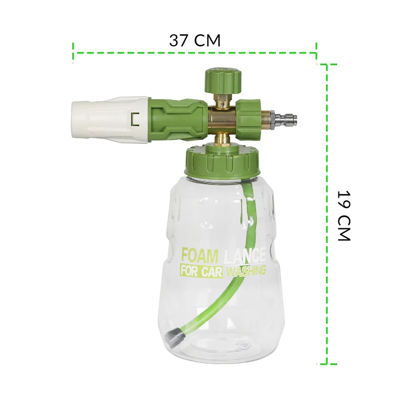 High Pressure Car Wash Foam Lance Colorful Snow Foam Cannon 1000ml for 1/4'' Quick Connect Car Washing Machine Washer Gun