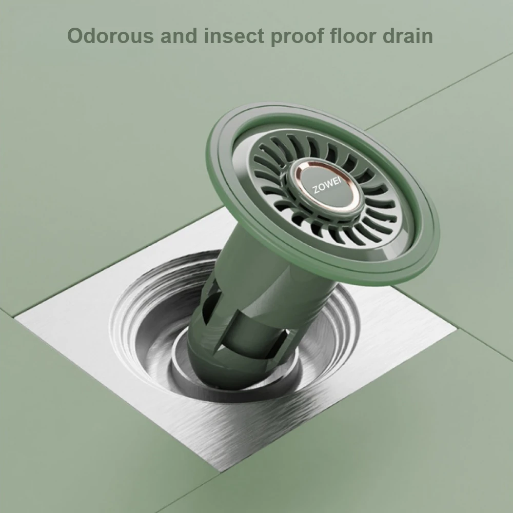 Silicone Odor Proof Floor Drain Large Capacity Drainage Floor Drain Bathroom Drain Anti Clogging Tool Drainage Insect Proof Plug