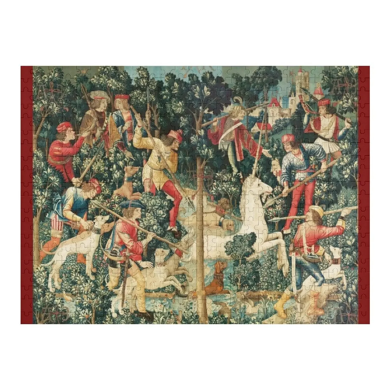 

ЕДИНОРЬ ТОКОВАННЫЙ, ФАНТАЗСКИЕ ЦВЕТОВЫЕ, ЗЕЛЕНЫЕ ЦВЕТОДЫ МОТИФЫ Пазл Настраиваемый для детей Пазл