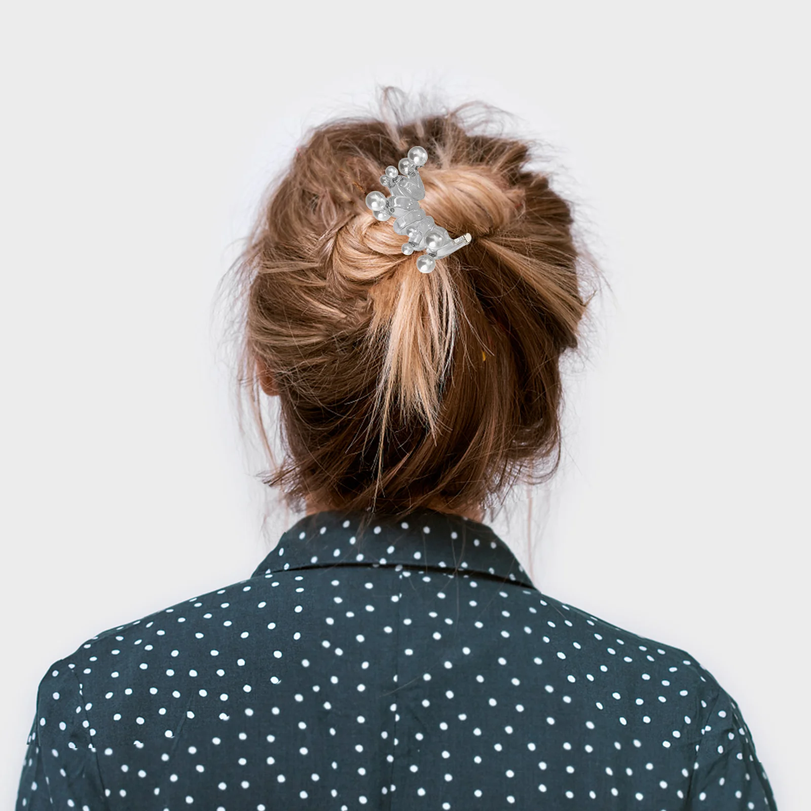 

Spiral Hair Tie Set of 8 Beaded Elastic Coil Band for Ponytail Holder Stylish Secure Hold for Sports Makeup Washing Face