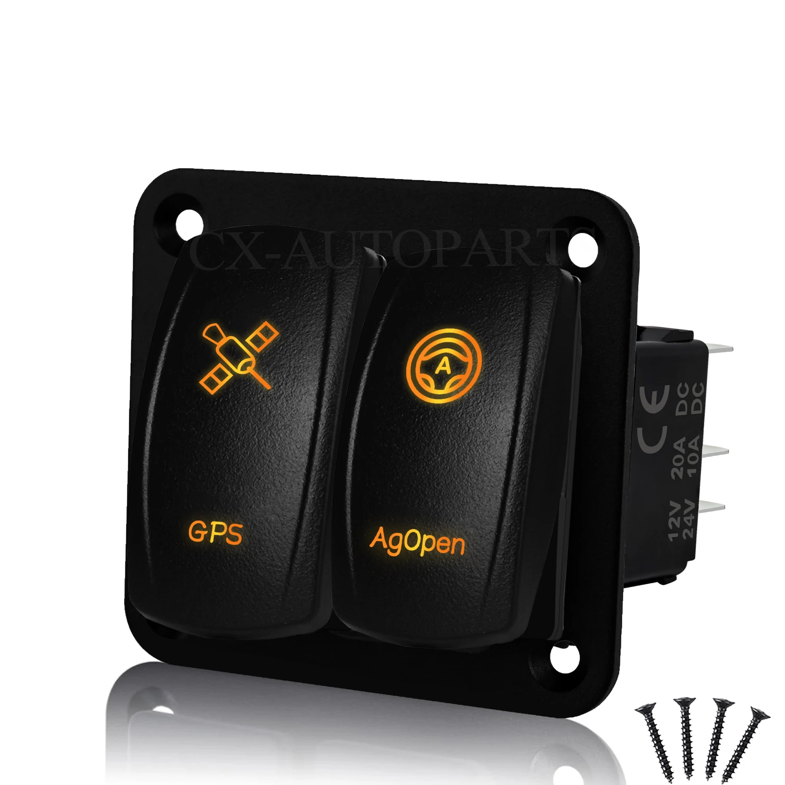 12V Tractor AGOPEN GPS Switch Panel Agricultural Farming Navigator Rocker Switch for Spraying Plowing Sowing Auto Steering