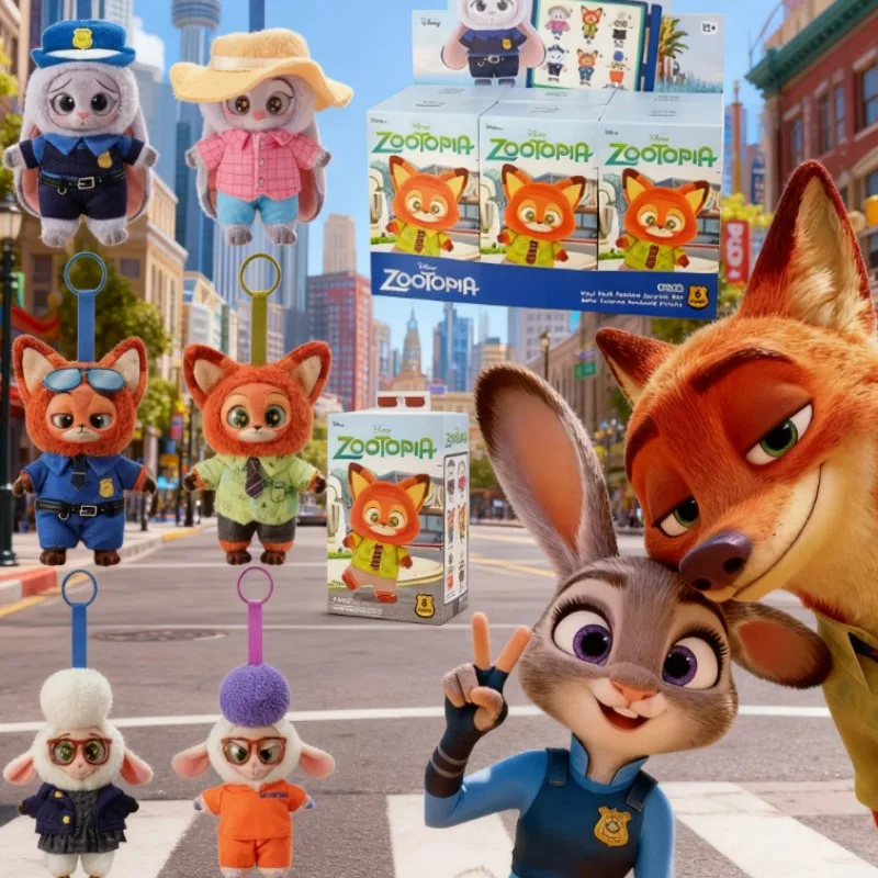 Trendy Disney Zootopia Blind Box – Soft Vinyl Plush Mystery Pendant, Unisex Surprise Gift for Collectors