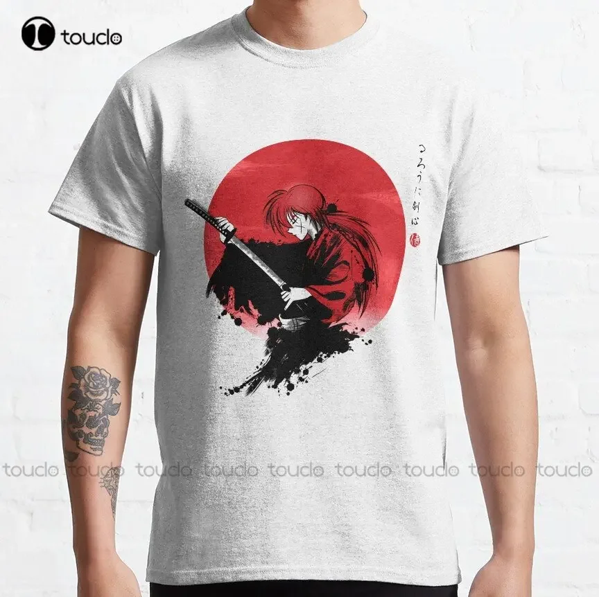 

Red Sun Rurouni Kenshin Samurai Okami Classic T-Shirt Custom Aldult Teen Unisex Digital Printing Tee Shirts Custom Gift Xs-5Xl