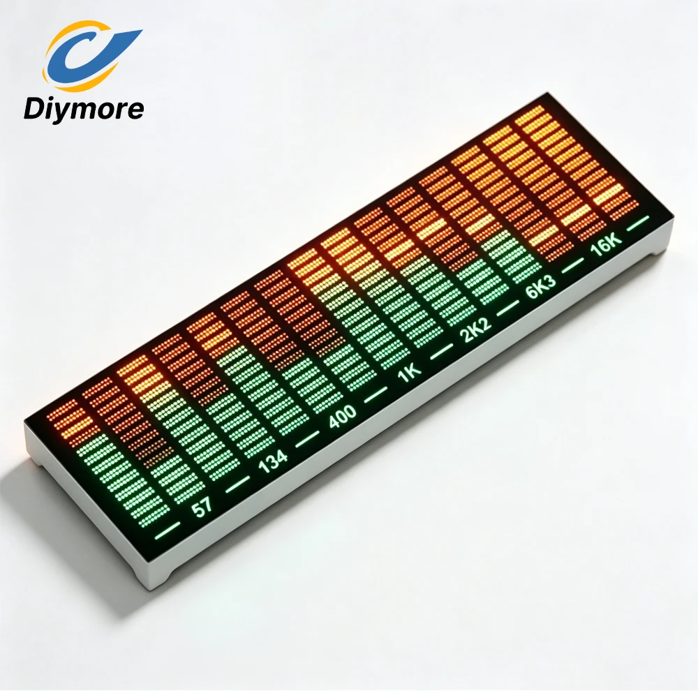 Spectrum Audio Visualizer LED Sound Activated Light Smart Voice Pickup 20Hz-25kHz 7 Brightness 3.5mm Input for Speaker DIY
