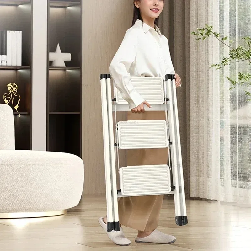 Домашняя складная лестница, телескопическая утолщенная лестница «елочка», современная внутренняя лестница, небольшой табурет-ступенька, многофункциональные стремянки L