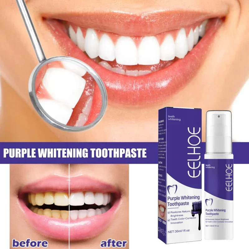 

Sdottor Purple Bright Whitening Toothpaste Teeth Cleaning Care Remove Yellow Stains Hyun White Dental Plaque Odor Fresh Mouth c