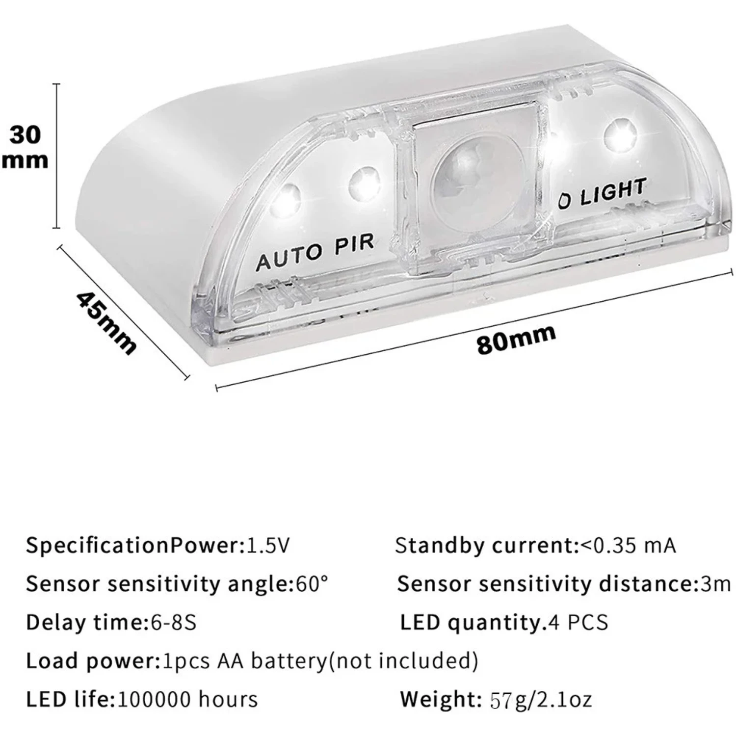 LED Intelligent Keyhole Light Lamp Door Lock Sensor Lamp Battery Operated Auto Motion Detector  Kitchen Hallway Stairway