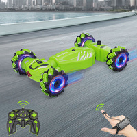 4WD RC Car Remote Control Toy Car Rotation Twist Stunt RC Drift Car Mist Spray with Music 2.4G RC Cars for Boy Girl Gift Toy