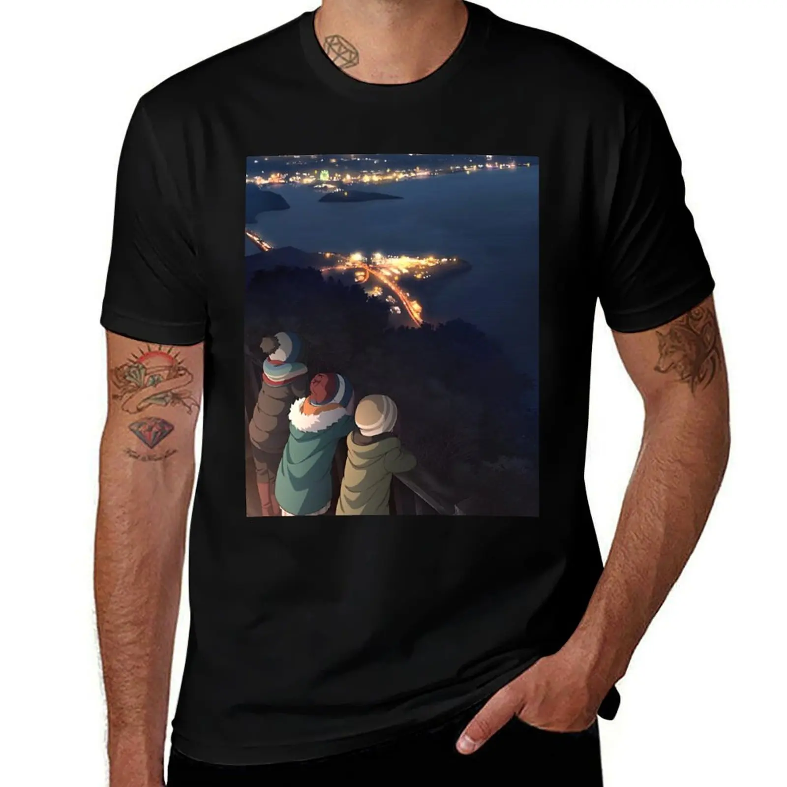 Laid Back Camp - Beauty and View T-Shirt Urban Style Print T-Shirt