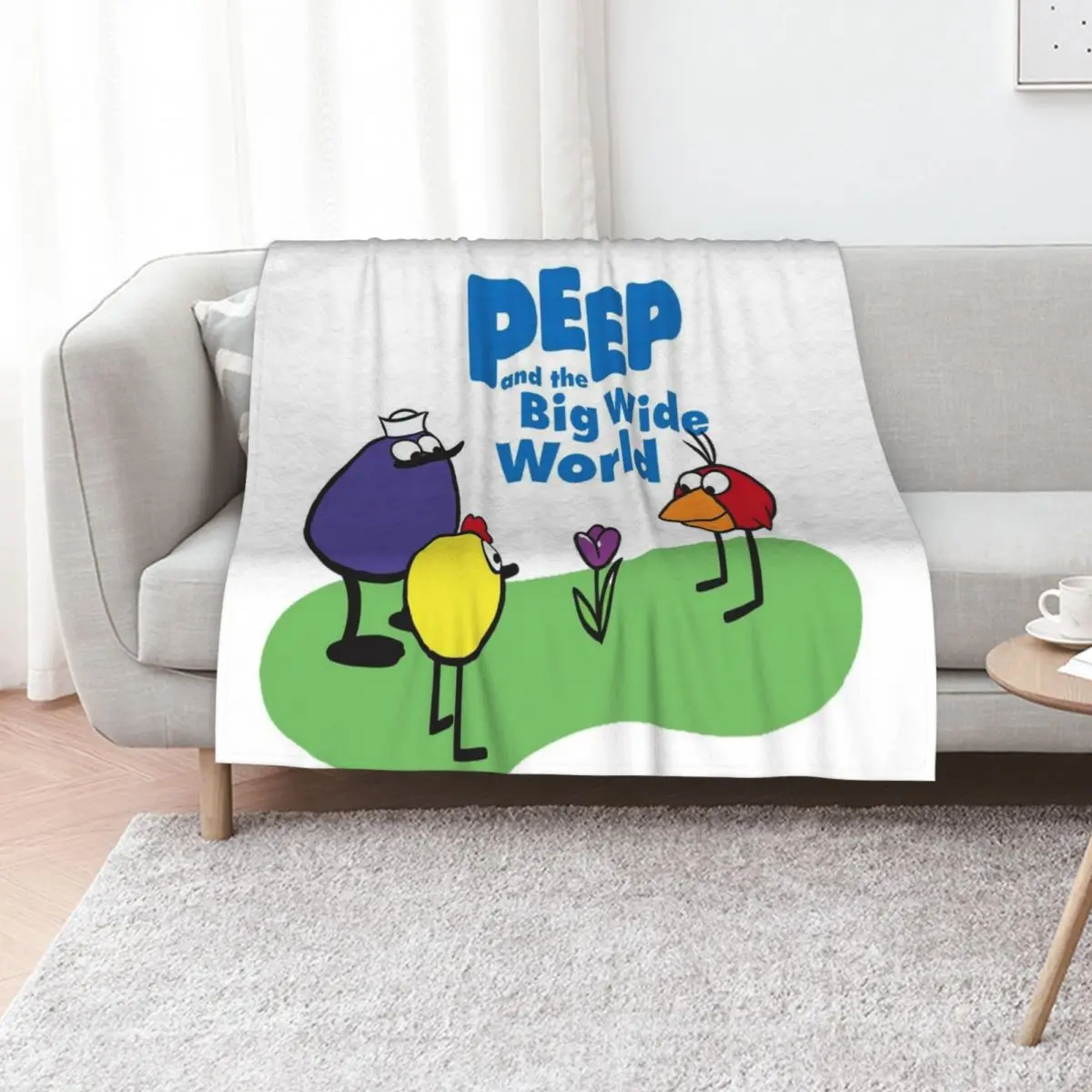 Peep and the Big Wide World 2022 Throw Blanket Giant Sofa Hairys Camping Softest Winter beds Vintage Blankets