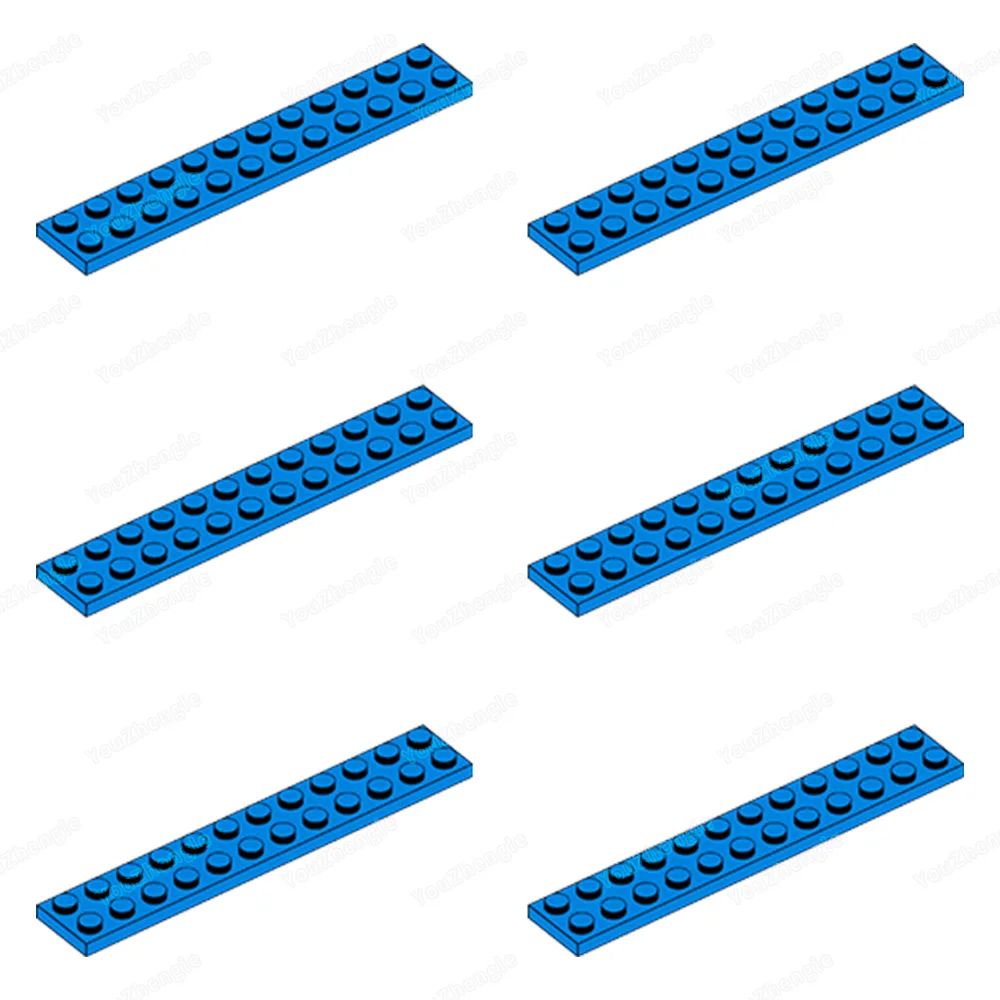 2445 Building Block Base Plate 2x12 Parts Assembly MOC Figures WW2 Street Scene Mecha Gear Scene Match Model Parts Gifts DIY Toy