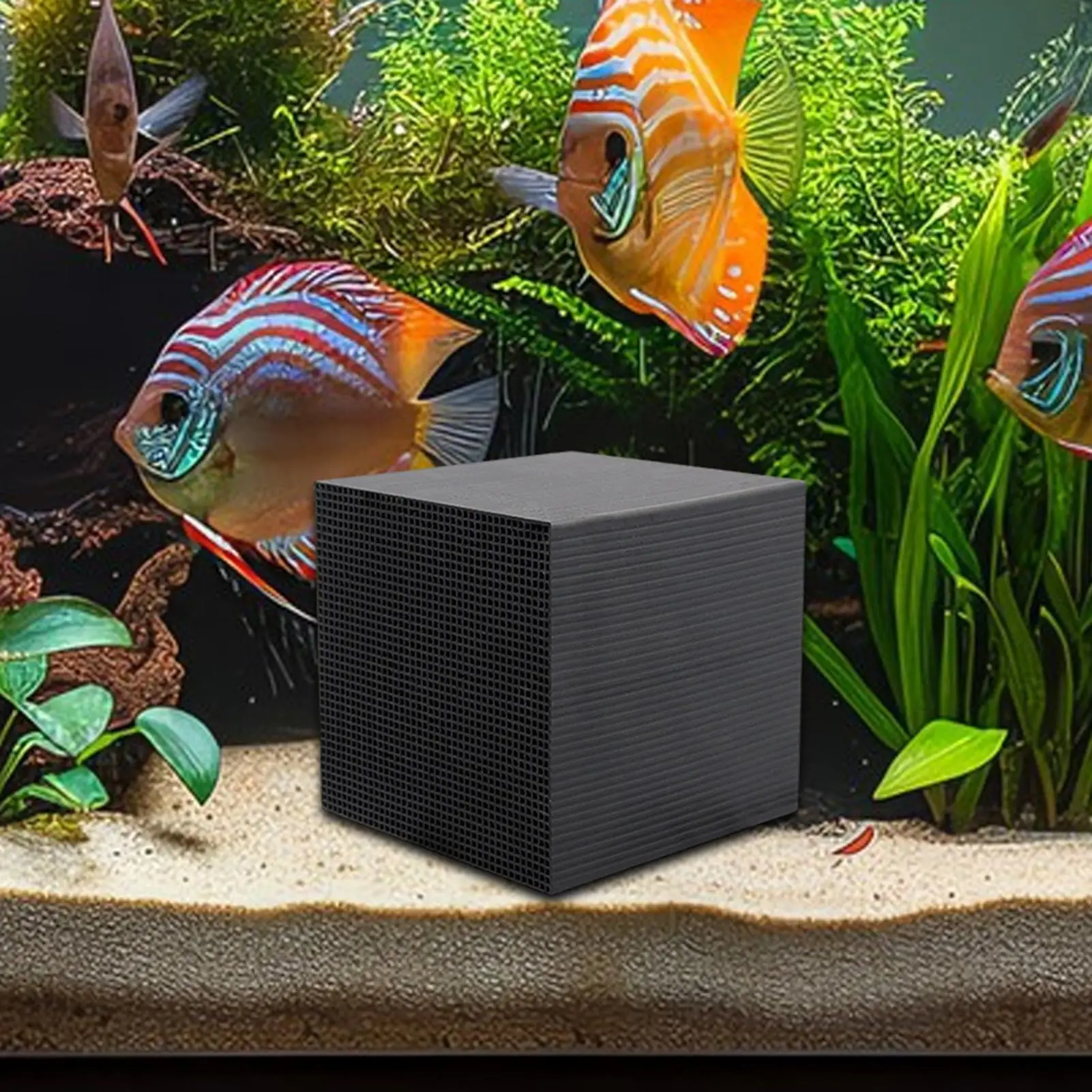 Aquarium Water Purifier Cube Water Trough Purifier Cube Activated Carbon Water Purifier Cube Fish Tank Filter for Aquarium Ponds