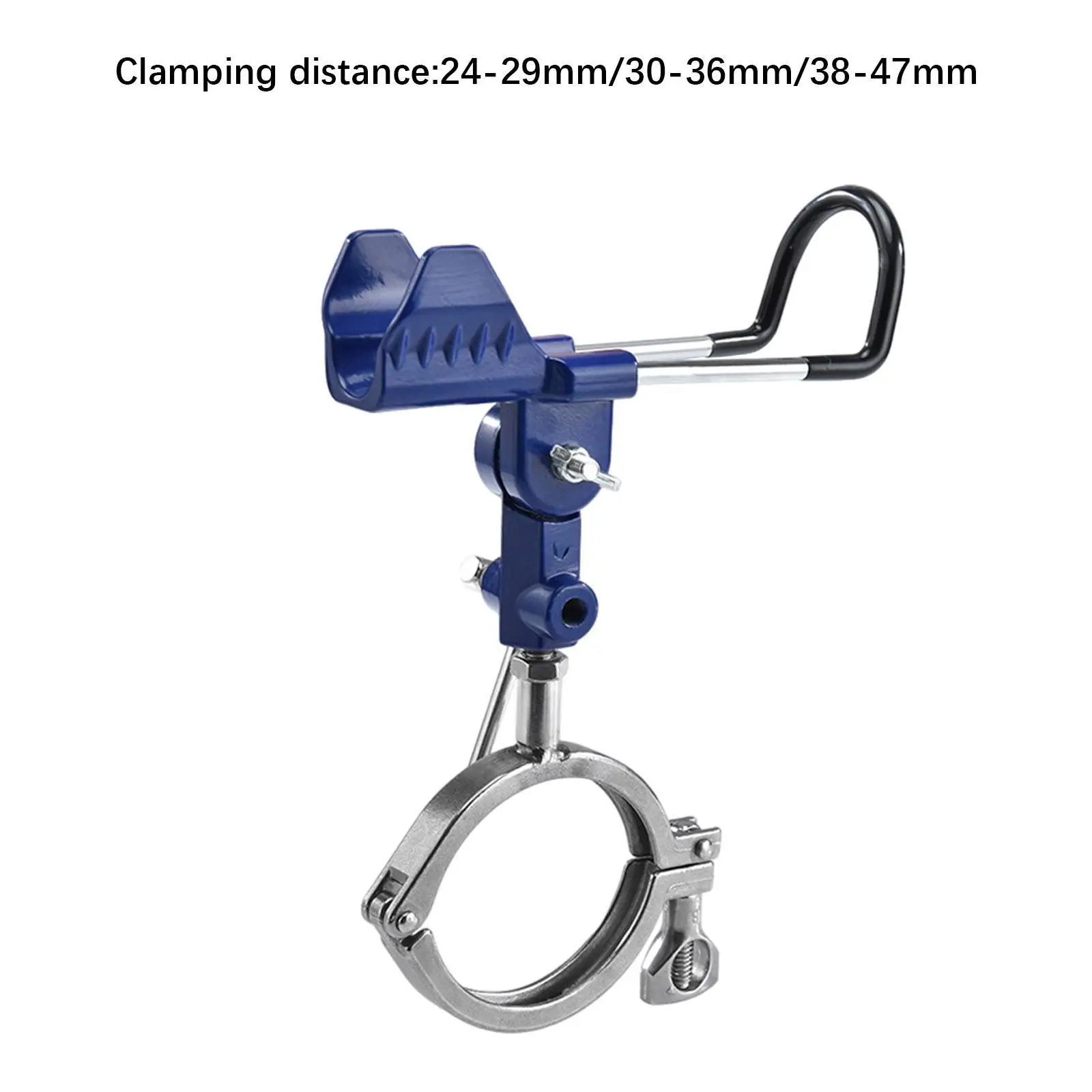 Fishing Pole Holder Clamp on Rail Mounting Abrasion-resistant Solid Sea Fishing