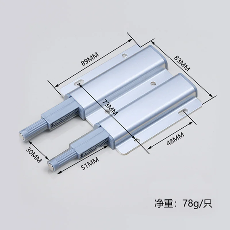 Rebound Spring Ejector, Spring Ejector, Press Type, Double Open, Armário, Guarda-roupa, Porta, Gaveta invisível