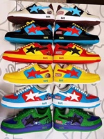 A BATHONG APE Men and Women Low STA BAPESTA x Marvel Series Co branded Lacquer Ape Head Shoes SK8 Star Casual Board Shoes