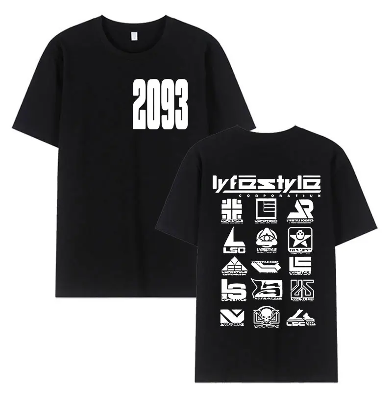 Rapper Yeat 2093 Lyfestyle Retro Graphic T Shirt Men Hip Hop Gothic Short Sleeve T-Shirt Unisex Oversized Cotton Tees Streetwear